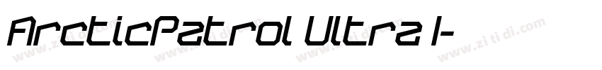 ArcticPatrol Ultra I字体转换